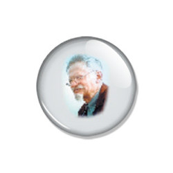 Trotsky couleur - petit badge